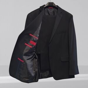Alfani Mens Slim Fit Suit Blazer With Matching Pants & Suspenders! 42R/3…​